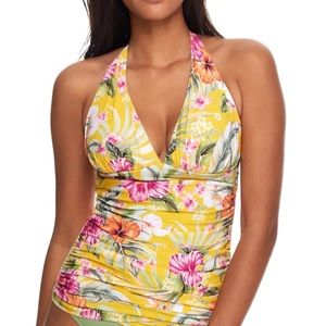 BLEU ROD BEATTIE PARADISO HALTER WIRE-FREE TANKINI TOP • Sz 4 • NWT